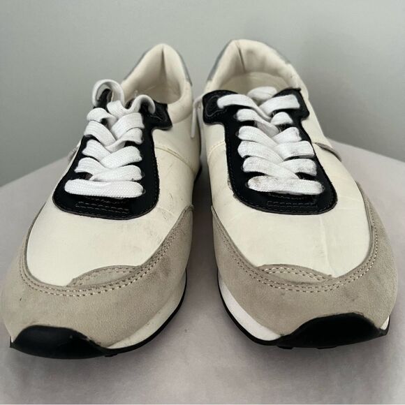 Sam Edelman Tori Lace Up Trainer Sneakers White and Gray 7.5 NWOB - Picture 2 of 7